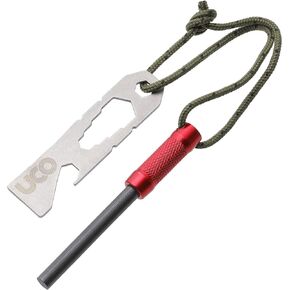 UCO Survival Fire Striker with Tether and Multitool