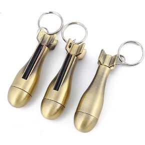 Permanent Match - 3 Pack, Flint Matchstick Fire Starter, Keychain Metal Immortal Lighter, Kerosene Refillable Lighter Waterproof Emergency Survival Gear