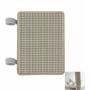 Cat Nail File Scratcher Wrapped Around a Cat Scratching Post, Cat Scratch That Files Nails with 80 Aluminum Oxide Grit, Cat Nail File Can Help to Trim Cat's Nails and Protect Scratch Post