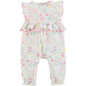 Mud Pie baby-girls Baby Girl Bunny Floral LongallMud Pie Baby Girl Bunny Floral Longall