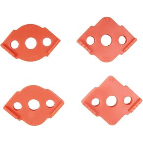 4 Pcs Set Router Jig Templates, Radius Quick Jig for Woodworking 8 Specifications Corner Positioner Router Accessories R5 R10 R15 R20 R25 R30 R35 R40 (4 Sets Orange)