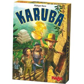 HABA Karuba - Tile Placement Family Puzzle Game - Each Player Builds A Path Through the Jungle To Hunt Treasure and Find Temples - Ages 8+ (Made in Germany) in Saudi Arabia