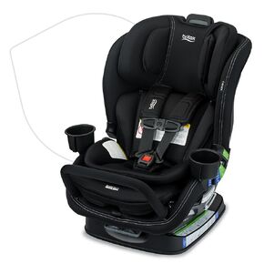 Britax Poplar S Convertible Car Seat, 2-in-1 Car Seat with Slim 17-Inch Design, ClickTight Technology, Sand Onyx