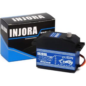 INJORA 75KG High Torque Digital Servo with 15T Metal Arm for RC Model DIY 1/5 Baja RC Car Parts
