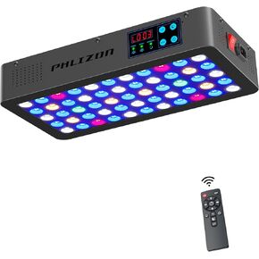 Phlizon الموقت التحكم عكس الضوء 165W LED ضوء حوض السمك مع مراقبة درجة الحرارة كامل الطيف ضوء خزان الأسماك لنمو الشعاب المرجانية البحرية خزان الأسماك LPS / SPS