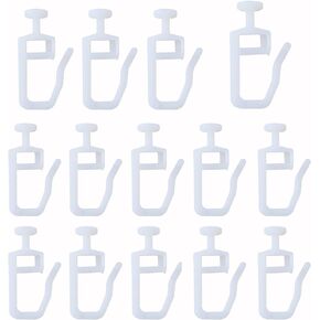 Curtain Track Glider Roller Hook 50PCS Curtain Gliders with 8.3 MM Head Folding Glider Curtain Rail Track Glider Hooks for Room Divider Ceiling Track