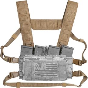 Multi-Mission Laser-Cut Shoulder Strap H-Harness for Chest Rig Compatible w/Spiritus Systems MK4/MK5 Haley Strategic