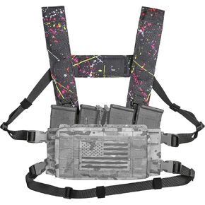 ACE TAC Multi-Mission Laser-Cut Shoulder Strap H-Harness for Chest Rig Compatible w/Spiritus Systems MK4/MK5 Haley Strategic in Kuwait