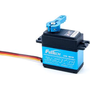 FXDLSERVO 35KG RC Servo Coreless Servo 8.4V Steering Aluninum Motor Servos 180° for 1/6 1/8 1/10 RC Car/Robot/Plane/Boat (8.4V-35KG-180°)