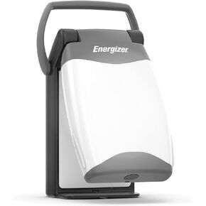 Energizer Weatheready Folding LED Portable Lantern, Battery Powered Lantern, Water Resistant Camping Lantern and Emergency Light, Pack of 1, Black