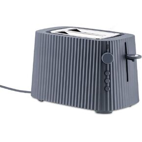 Alessi Plissé MDL08G/USA - Toaster in Thermoplastic Resin, US Plug 850W, Grey