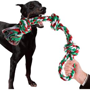Dog Rope Toys Indestructible Dog Toys, Dog Chew Toys for Aggressive Chewers, Tough Puppy Teething Chew Toys for Boredom, Dental Cleaning Tug of War Dog Toy, Great for Small to Large Breed