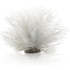 Fish Tank Decorations Aquarium Plants Plastic Artificial Décor (White)