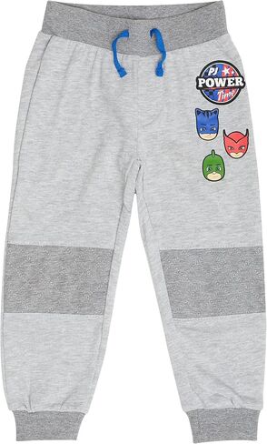 PJ Masks Baby Boys' Joggers Pants 2 Pack Set-Toddler Sweatpants Featuring Catboy, Gekko, and Owlette, Grey/Black, 2T in Kuwait