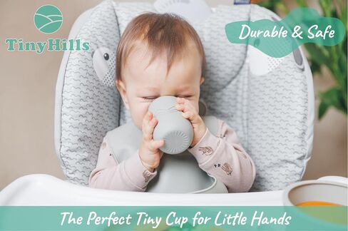 Silicone Baby Feeding Set, Baby Led Weaning Supplies - Suction Plate and Bowl, Self Feeding Spoon and Fork, 2 Bendable Spoons, Tiny Cup, Bib, First Stage Eating Utensils, Baby Dishes in Saudi Arabia