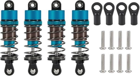 AMK RC Shocks 4pcs Oil Leakproof 1/10 RC Shocks 52mm-120mm for 1/10 RC Buggy Truggy On Road Touring Drift Cars Monster Trucks Upgrade Parts (1/10 RC Shocks 100mm Bule) in Saudi Arabia