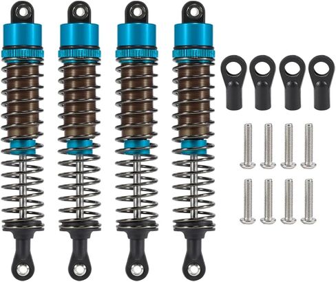 AMK RC Shocks 4pcs Oil Leakproof 1/10 RC Shocks 52mm-120mm for 1/10 RC Buggy Truggy On Road Touring Drift Cars Monster Trucks Upgrade Parts (1/10 RC Shocks 100mm Bule) in Saudi Arabia