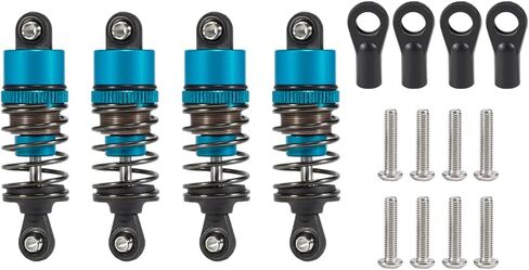 AMK RC Shocks 4pcs Oil Leakproof 1/10 RC Shocks 52mm-120mm for 1/10 RC Buggy Truggy On Road Touring Drift Cars Monster Trucks Upgrade Parts (1/10 RC Shocks 100mm Bule) in Saudi Arabia