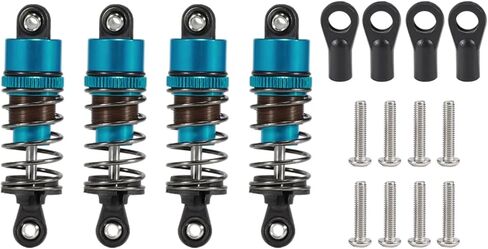 AMK RC Shocks 4pcs Oil Leakproof 1/10 RC Shocks 52mm-120mm for 1/10 RC Buggy Truggy On Road Touring Drift Cars Monster Trucks Upgrade Parts (1/10 RC Shocks 100mm Bule) in Kuwait