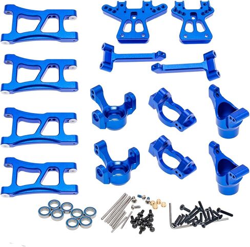 مجموعة برج الصدمات لحامل الأذرع المصنوعة من خليط معدني وكتلة التوجيه لـ Traxxas 1/18 LaTrax Teton Desert Prerunner-يستبدل الجزء 7630 7532 7552X in Kuwait