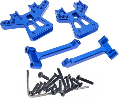 مجموعة برج الصدمات لحامل الأذرع المصنوعة من خليط معدني وكتلة التوجيه لـ Traxxas 1/18 LaTrax Teton Desert Prerunner-يستبدل الجزء 7630 7532 7552X in Kuwait