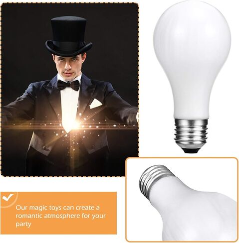 NUOBESTY Magical Light Bulb Close Up LED Glow Tricks Bulb Toy Illusions Stage Magical Props in Saudi Arabia