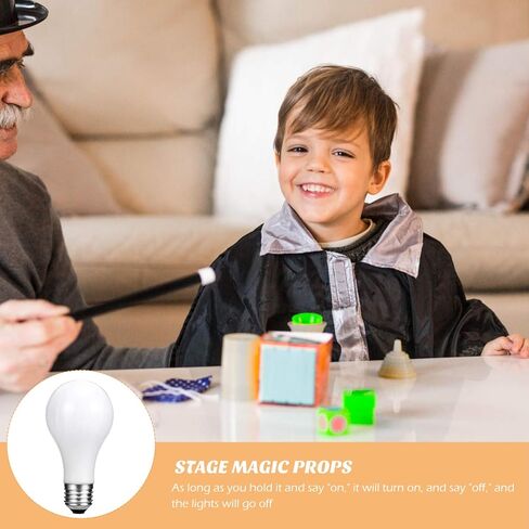 NUOBESTY Magical Light Bulb Close Up LED Glow Tricks Bulb Toy Illusions Stage Magical Props in Saudi Arabia