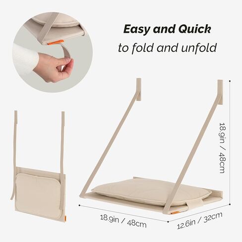Alldaynap Folding Cat Window Perch Essentials - Premium Cat Hammock Space Saving Window Mounted Cat Seat for Indoor Cats (Large Bed Inside) in Saudi Arabia