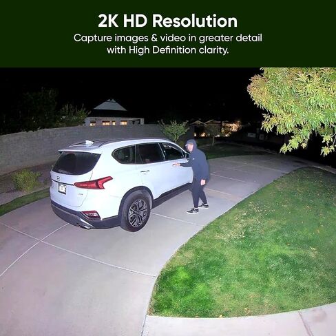 كاميرا WYZE Floodlight v2، مصابيح LED 2800 لومن، كاميرا أمان خارجية 2K HD، رؤية واسعة 160 درجة، ضوء منشط بالحركة، صفارة إنذار 105 ديسيبل، تخزين سحابي ومحلي، رؤية ليلية ملونة، للمراقبة المنزلية، سلكية in Kuwait