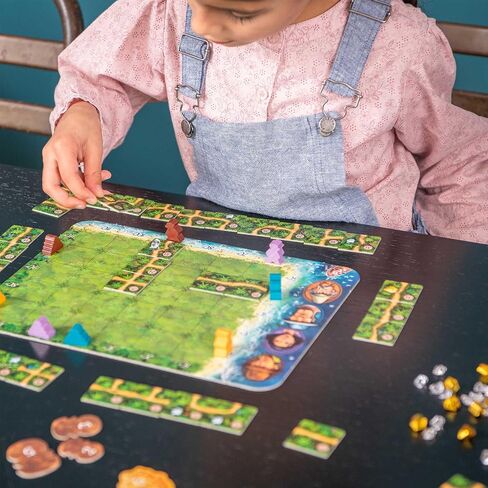 HABA Karuba - Tile Placement Family Puzzle Game - Each Player Builds A Path Through the Jungle To Hunt Treasure and Find Temples - Ages 8+ (Made in Germany) in Saudi Arabia