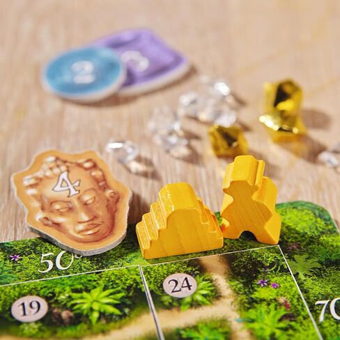 HABA Karuba - Tile Placement Family Puzzle Game - Each Player Builds A Path Through the Jungle To Hunt Treasure and Find Temples - Ages 8+ (Made in Germany) in Saudi Arabia