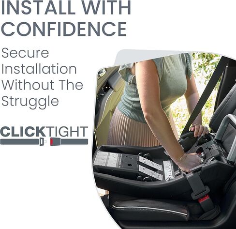 مقعد السيارة للرضع من بريتاكس ويلو SC، مقعد السيارة المواجه للخلف مع قاعدة جبال الألب، تقنية ClickTight، نظام الحجم الصحيح، Pindot Onyx in Kuwait