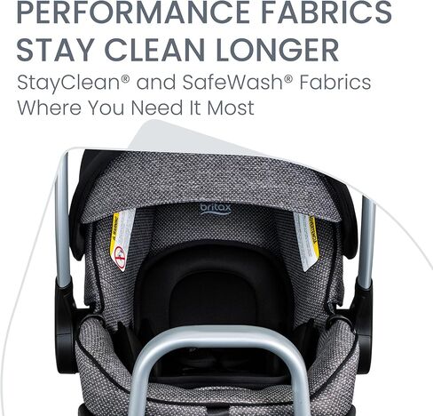 مقعد السيارة للرضع من بريتاكس ويلو SC، مقعد السيارة المواجه للخلف مع قاعدة جبال الألب، تقنية ClickTight، نظام الحجم الصحيح، Pindot Onyx in Kuwait