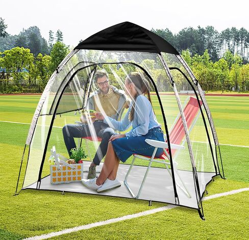 خيمة رياضية، كبسولات طقس شفافة مقاومة للماء - كبيرة من 2 إلى 3 أشخاص - خيمة خارجية ذات رؤية واضحة مع غطاء علوي قابل للإزالة وأرضية محكمة الغلق، مأوى لجميع الأحوال الجوية لمشاهدة الأحداث الرياضية والتخييم وصيد الأسماك in Kuwait