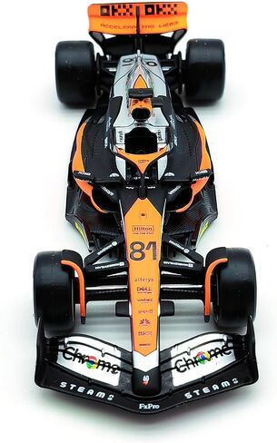 JODIYAAH Bburago P2 British GP Mclaren 2023 F1 MCL60 81# أوسكار بياستري فورمولا ريسينغ سبيكة سيارة دييكاست موديل (MCL60 81#) in Kuwait