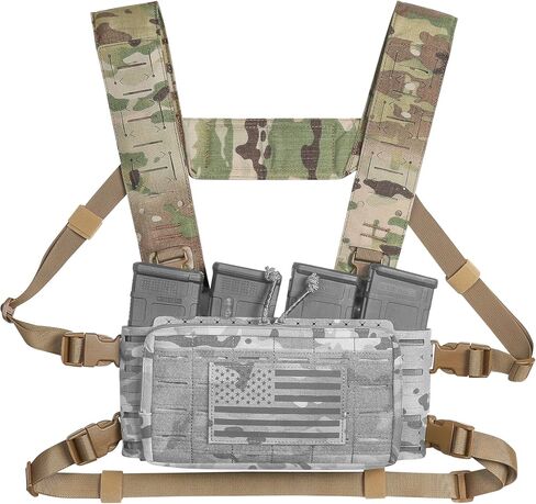 Multi-Mission Laser-Cut Shoulder Strap H-Harness for Chest Rig Compatible w/Spiritus Systems MK4/MK5 Haley Strategic in Saudi Arabia