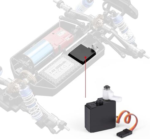 HAIBOXING 1/16TH Scale RC Car Spare Parts 3-Wire Servo for Brushless Version and Servo Saver Assembly Apply to 16890A(M16109 & M16021) in Saudi Arabia