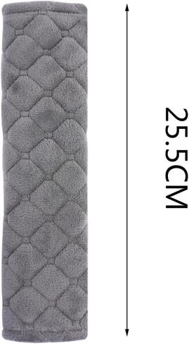 وسادات حزام مقعد السيارة من CHXILING، 4 قطع من وسادات حزام الأمان تحمي الكتف والرقبة وبطانة مريحة تساعد على حماية رقبتك وكتفك (أسود) in Kuwait