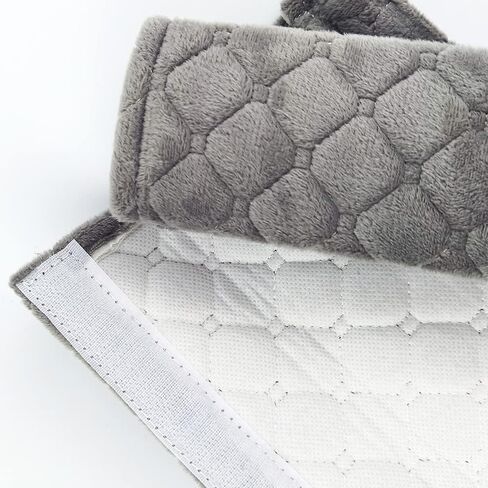 وسادات حزام مقعد السيارة من CHXILING، 4 قطع من وسادات حزام الأمان تحمي الكتف والرقبة وبطانة مريحة تساعد على حماية رقبتك وكتفك (أسود) in Kuwait