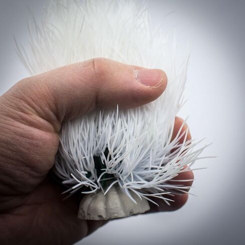 ديكورات حوض أسماك حوض السمك نباتات بلاستيك ديكور صناعي (أبيض) in Kuwait