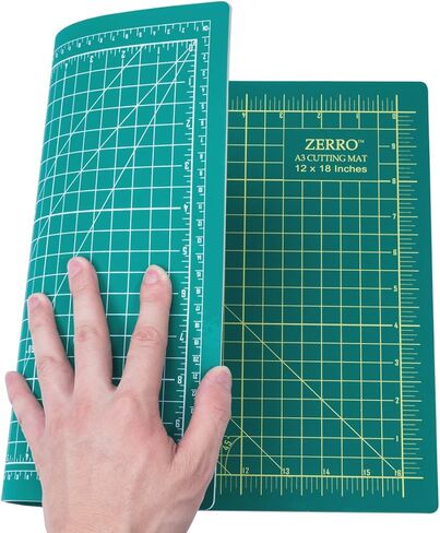 حصيرة قطع ZERRO ذاتية الشفاء احترافية مزدوجة الجوانب سميكة 5 طبقات مع إمبراطوري/متري 18 بوصة × 24 بوصة (A2) in Saudi Arabia