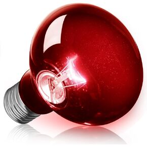 100W Reptile Infrared Heat Lamp, UVA Red Heat Bulb Basking Spot Heating Lamp Suitable for Snake, Chameleon, Bearded Dragon, Spider, Gecko, Lizard