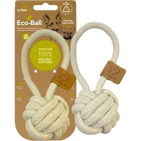 Eco Cotton Rope Ball - Durable Dog Toy & Training Aid for Big & Small Dogs