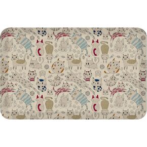 GelPro Designer Anti-Fatigue Comfort Floor Mat, 20 x 32, Puppy Play Grey Bone, 106-P-2032-P2GB