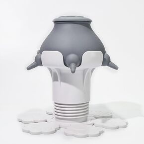 Puppy Feeder for Multiple Puppies, 300 ml Puppy Milk Feeder Puppy Bottles for Nursing Adjustable Height Silicone Puppy Nursing Station with 5 Teats for Kittens, Puppies, Rabbits Nursing Supplies