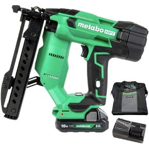 Metabo HPT 18V MultiVolt™ Cordless Stapler Kit | 1/4-Inch 18-Ga Narrow Crown | Accepts 1/2-Inch up to 1-1/2-Inch 18-Ga 1/4-Inch Staples | Includes 18V 2.0Ah Battery | Lifetime Tool Warranty | N1804DA