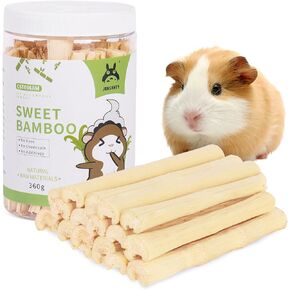330g Natural Sweet Bamboo, Rabbit Chew Toys, Guinea Pig Chew Toys, Hamster Chew Toys, Bunny Chew Toys, Small Animal Chew, Prevent Teeth Overgrowth, Clean Teeth