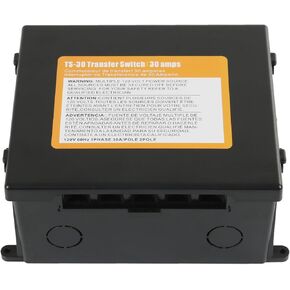 Automatic Transfer Switch, 120 VAC, 30 Amp, Automatic Transfer Relay Switch