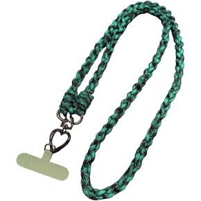 1Pcs Bohemian Style Braided Flower Cell Phone Lanyard Handmade Braided Crossbody Bag Lanyard Shoulder Neck Lanyard