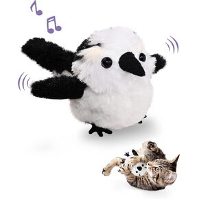 Petbobi Cat Toys Flapping Bird - Lifelike Lark Interactive Cat Toy with Catnip, Exercise Toy for Bored Indoor Cats, Rechargeable Motion Activated Chirping Kitten Toy for All Breeds Cat